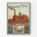 Vintage juliste mainos panimosta Leonard Eppig Brooklyn
