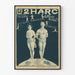 Vintagejuliste Les 2 Harc – Retroseinustarakenne Artem Legrand