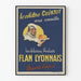 Vintage juliste Flan Lyonnais tunnetusta kokista
