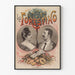 Vintage juliste Les Forestino Duo de Chanteurs seinäkoriste