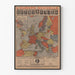 Vintagejuliste Euroopasta - Uudet rajat ja valtiot Versailles'n sopimuksessa