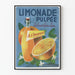 Retro juliste vaniljainen appelsiinimehu pulpattu - Seinän koristelu