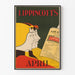 Vintage Juliste Lippincott's huhtikuu - Retroseinäkkeistotaide