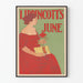 Vintage Juliste Lippincott's kesäkuu ja punapukinen nainen
