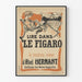Vintage Juliste Lire dans Le Figaro - Romaani Abel Hermantilta