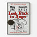 Vintage juliste Look Back in Anger - teatterin seinäkoristelu draamaattinen