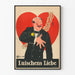 Vintage juliste uskollisuudesta ja rakkaudesta Luischensin rakkaus seinäkoristukseen
