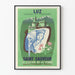 Vintage juliste matkailusta Luz Saint Sauveur Pyrénées