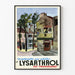 Vintage Juliste Montmartre ja Lysarthrol seinäkoristelu