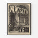 C. Verdin Macbeth-oopperan vintagejuliste