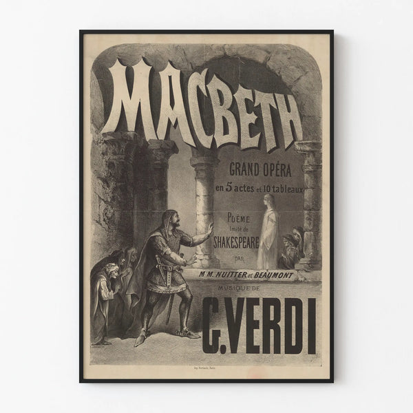 C. Verdin Macbeth-oopperan vintagejuliste