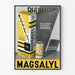 Vintage Magsalyl juliste retroseinän koristeluun