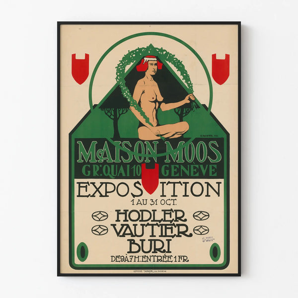 Art Deco -juliste Moos-talon näyttely Genève 1913