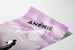 Taiteellinen juliste Anemia - Vintage-illustraatio violettina ja mustana