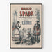 Vintage Juliste Marco Spada Operetti 3 näytöksessä