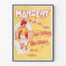 Vintage juliste Margery tai Tyttö, jota ihailen, Art Nouveau -tyyli