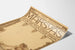 Vintage teatterijuliste Marsyas luonnollinen sisustus