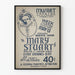Teatterin vintagejuliste Mary Stuart - Taiteellinen seinäkoristelu