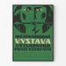 Vintage juliste kansainvälisestä opiskelijataiteen näyttelystä 1956