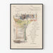 Juliste Menu Vintage 1889 Sisustustarra Seinälle