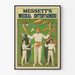 Vintagejuliste Mesett's Musikaaliset viihdyttäjät, jonglöörit värikkäitä