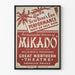 Vintage teatteri Mikado Uuden vuoden aaton esitys juliste