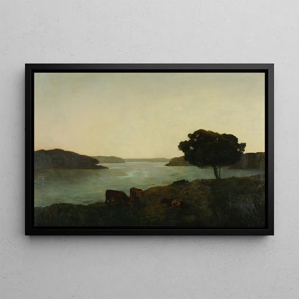 L'Estuaire - Émile-René Ménard — kehystetty taideteos seinällä