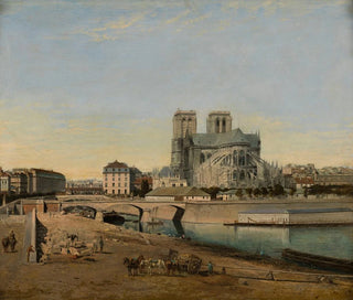 Le chevet de Notre-Dame vu du quai de la Tournelle - Émile Harrouart — näkymä teoksesta