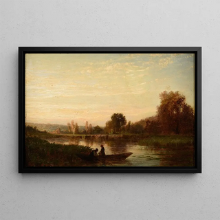 mile Lambinet - Paysage avec cours deau.webp