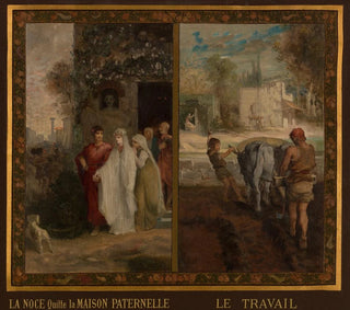 La Noce quitte la maison paternelle - Émile Lévy — näkymä teoksesta