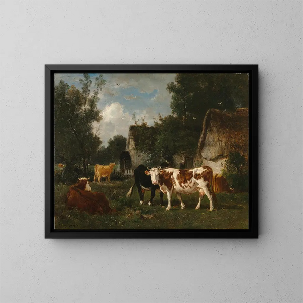 Le Moulin - Émile van Marcke — kehystetty taideteos seinällä