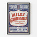 Vintage-teatteri Miles Glorious - Retro-seinäkoriste Juliste