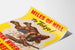 Vintage sotilasteksti "Miles of Hell to Tokyo" juliste