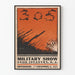 Vintagemilitaarinen juliste 305. jalkaväkirykmentin sotinäytös 1917