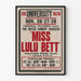 Vintage teatterijuliste Miss Lulu Bett