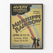 Vintage teatterijuliste Mississippi Rainbow
