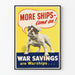 Vintage Bulldog-marin juliste - More Ships Come On