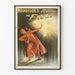 Vintage Morrisonin Faust juliste punaisiin pukuun pukeutuneella hahmolla ja hohtavalla ristillä