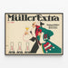Vintage Müller Extra - Tyylikäs retroseinäkollaus juliste — kehystetty taideteos seinällä