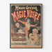 Vintagejuliste Musée Grévin Musta magia - Alkuperäinen seinäkoriste