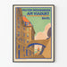 Vintage juliste Muster-Wohnungen am Viadukt Basel seinäkoristukseen