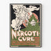 vintage juliste Narcoti Cure tupakoinnin vastainen