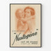 Vintage Nestogène Maitojuliste jauheena Nestléltä seinäkoristeluun
