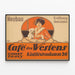 Vintage juliste Café des Westens Neubau avajaiset — kehystetty taideteos seinällä