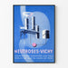 Vintage juliste Neutroses-Vichy teollinen seinäkoristelu