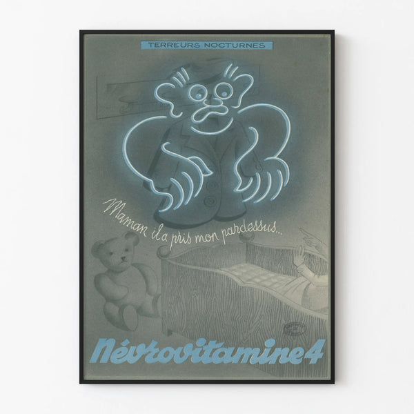 Vintagejuliste Névrovitamine 4 - Yöpelot