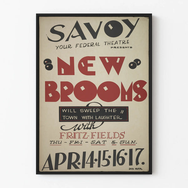 Vintage Juliste Uudet Harjat - Seinäsisustus Savoy-teatteri