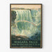 Vintage Niagara Falls juliste seinäkoriste