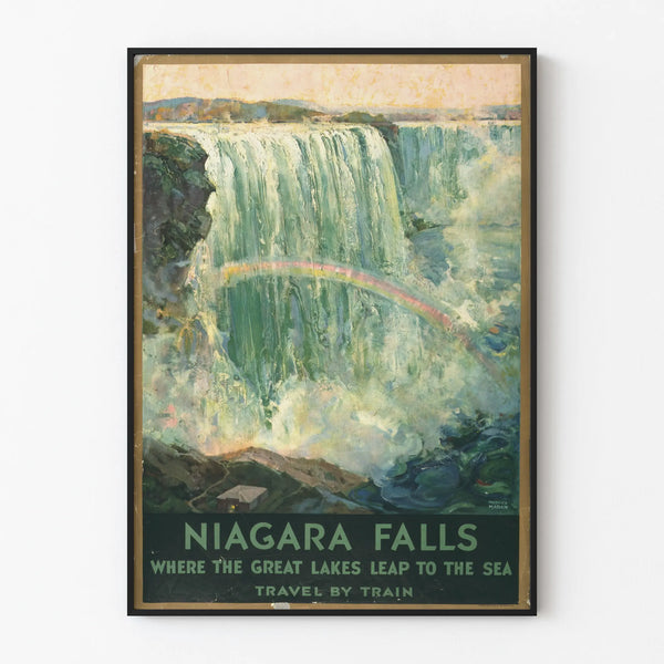 Vintage Niagara Falls juliste seinäkoriste