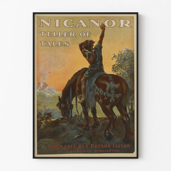 Vintagejuliste Nicanor Teller of Tales - Romanttinen seinäkoristelu